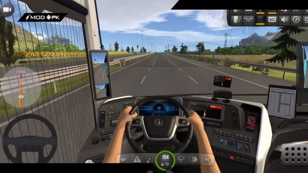 driving experience in bus simulator ultimate mod apk v2.1.5