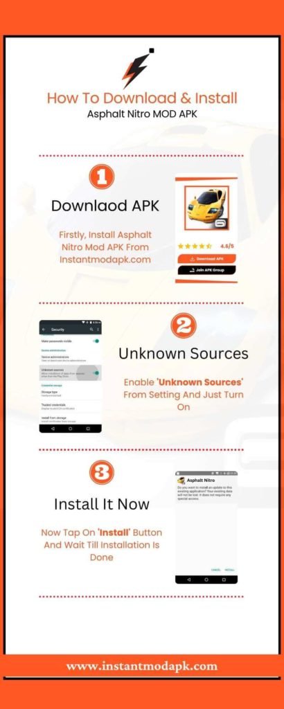 How to install asphalt nitro mod apk in android