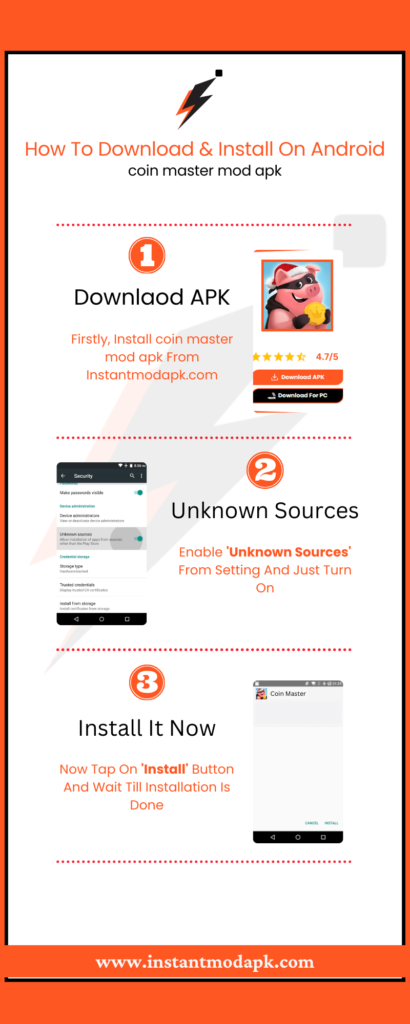 coins master mod apk for android